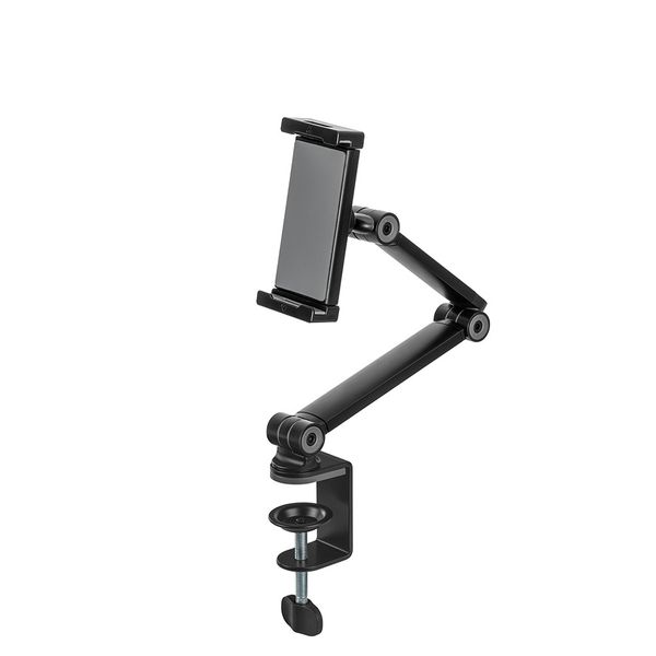 DS15-545BL1 tablet desk clamp suited from 4.7in up to 12.9in bla ck