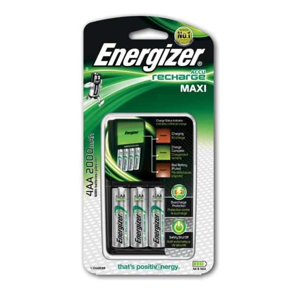 E300321201 cargador maxi 4hr6 potencia 2000 mah tipo aa aaa energizer e300321201