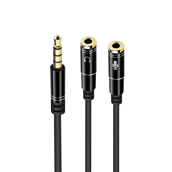 EC1641 ewent cable audio jack 3.5-m-2 jack 3.5-h-0.30mt