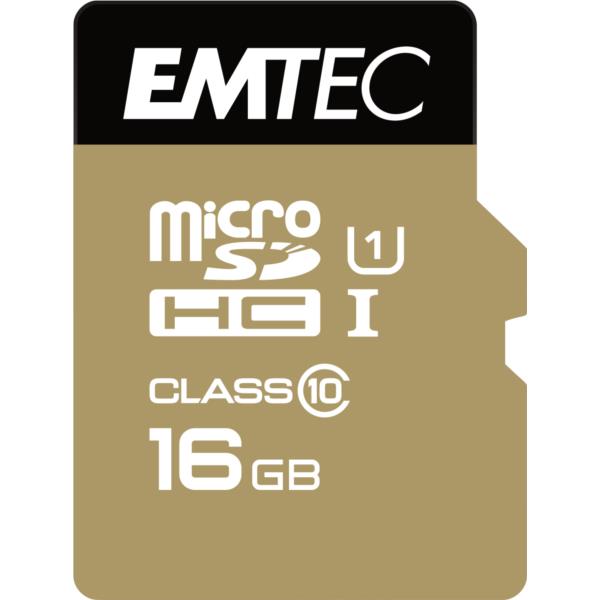 ECMSDM16GHC10GP memoria sd micro 16gb emtec elite gold 85mb s sd adapter class 10 uhs1 u1 ecmsdm16ghc10gp