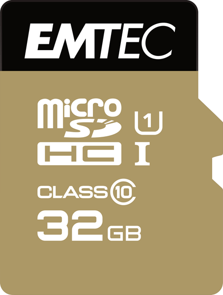 ECMSDM32GHC10GP memoria sd micro 32gb emtec elite gold 85mb-s sd-adapter class 10 uhs1 u1 ecmsdm32ghc10gp