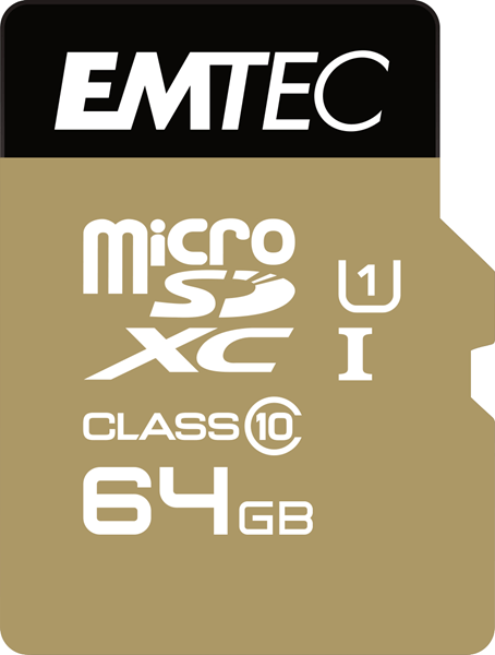 ECMSDM64GXC10GP memoria sd micro 64gb emtec elite gold 85mbs sd adapter class 10 uhs1 u1 ecmsdm64gxc10gp