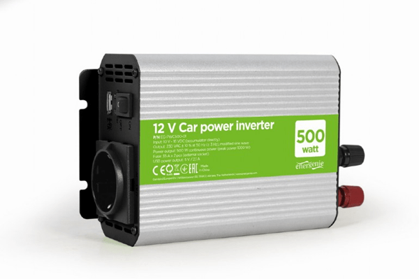 EG-PWC500-01 inversor de corriente gembird para coche de 12v 500w
