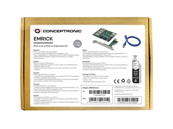 EMRICK10G controladora pcie conceptronic emrick10g pcie a 4 pcie