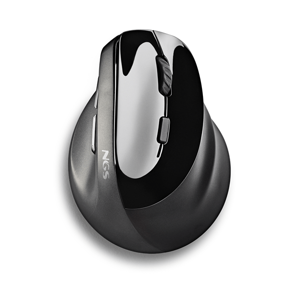 EVO MOKSHA mouse ngs wireless ergo evo moksha color negro recargable usb-c 2400 dpi botones silenciosos