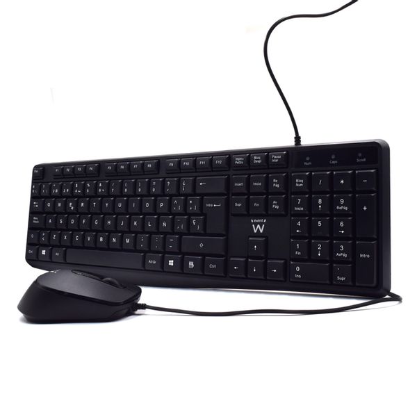 EW3006 combo teclado raton ewent ew3006 usb negro