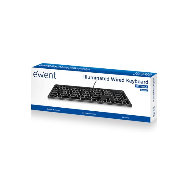 EW3269 teclado ewent usb retroiluminado layout espanol