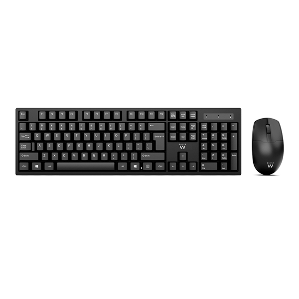 EW3281 combo teclado raton ewent inalambrico negro