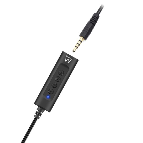 EW3569 adaptador audio ewent para auriculares minijack con microfono a usb 0.5m