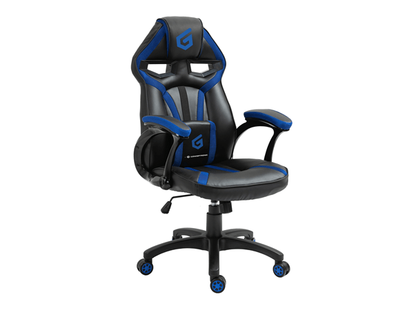 EYOTA05B silla gamer conceptronic eyota05b color negro detalles en recubrimiento pu de alta calidad reclinable soporte lumbar y almohada reposacabezas