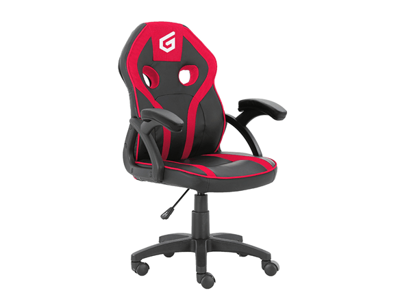EYOTA06R silla gamer junior conceptronic eyota06r color negro detalles en rojo recubrimiento pu de alta calidad diseno ergonomico