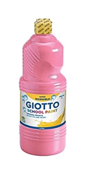 F535306 botella 500ml tempera lavable rosa giotto f535306