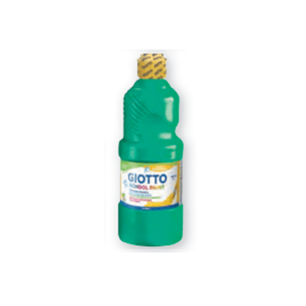 F535311 botella 500ml tempera lavable verde claro giotto f535311