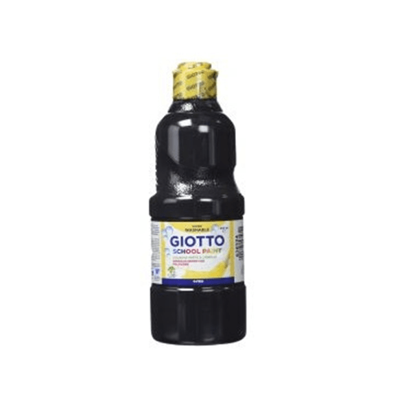 F535324 botella 500ml tempera lavable negro giotto f535324