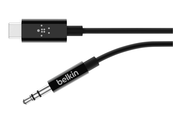 F7U079BT06-BLK cable belkin f7u079bt06-blk usb-c a jack 3.5 mm color negro