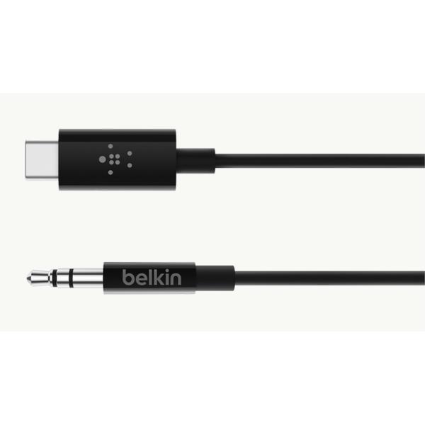 F7U079BT06-BLK cable belkin f7u079bt06 blk usb c a jack 3.5 mm color negro