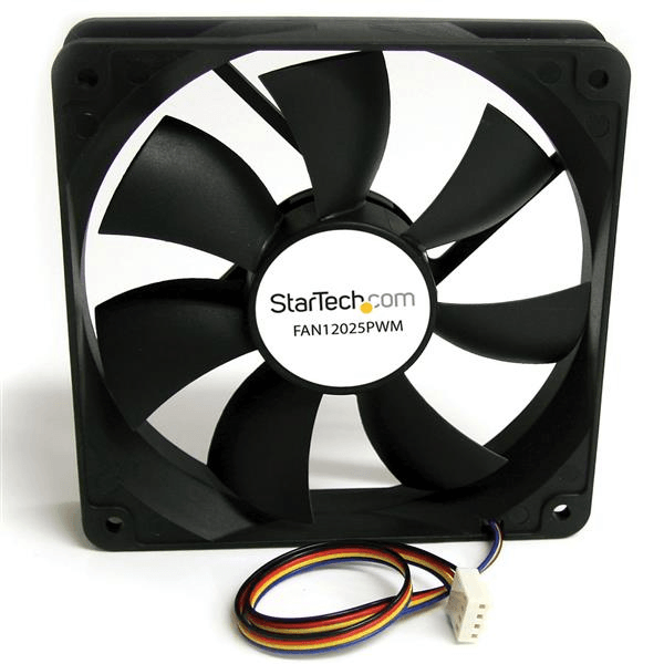 FAN12025PWM caja startech ventilador de pc 120x25mm con pwm conector con modulacion por ancho de pulso negro