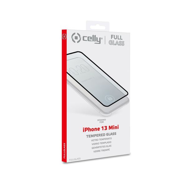 FULLGLASS1006BK celly protector de pantalla 2 5d iphone 13 mini