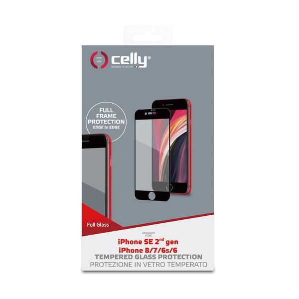 FULLGLASSIPSEBK celly protector de pantalla 2 5d iphone se2020
