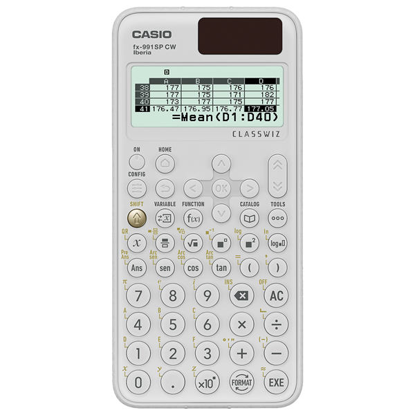 FX-991SPCW-WE-W calculadora casio fx-991sp cw iberia classwiz cientifica 560 funciones 9 memorias 10-2 digitos 5 idiomas con tapa