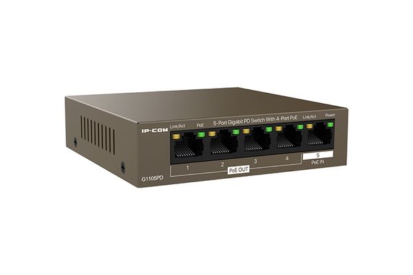 G1105PD 5 port gigabit pd switch with 4 port p oe