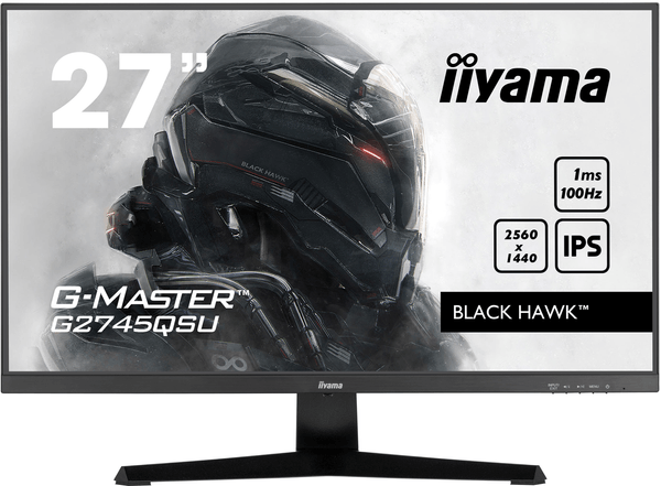 G2745QSU-B1 monitor iiyama 27p-2560 x 1440-100hz-3.7 mpx-250cd-169-hdmi-ips-negro