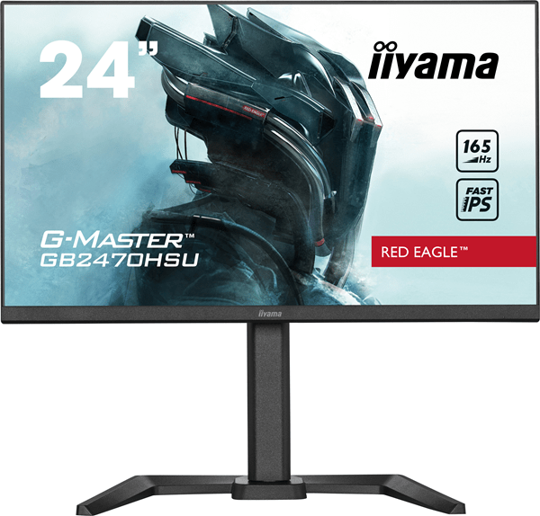 GB2470HSU-B5 monitor iiyama 24p gaming gb2470hsu-b5. ips. 165hz. 0.8ms. hsmi. usb. displayport. alt. reg-altura-inclinacion-pivotante