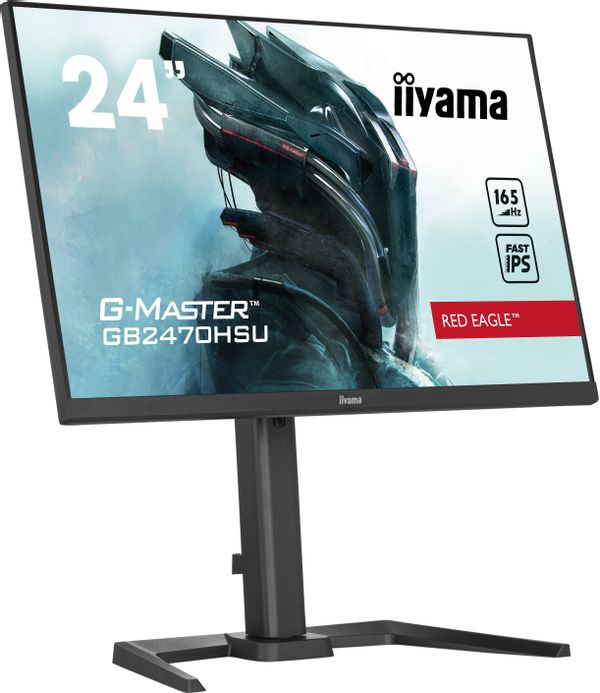 GB2470HSU-B5 monitor iiyama 24p gaming gb2470hsu b5. ips. 165hz. 0.8ms. hsmi. usb. displayport. alt. reg altura inclinacion pivotante
