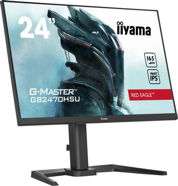 GB2470HSU-B5 monitor iiyama 24p gaming gb2470hsu b5. ips. 165hz. 0.8ms. hsmi. usb. displayport. alt. reg altura inclinacion pivotante