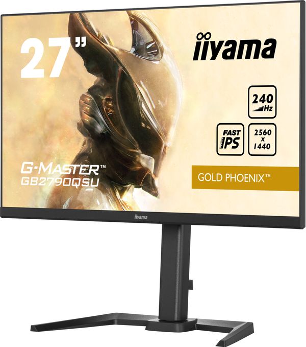 GB2790QSU-B5 monitor iiyama 27p gaming. wqhd. ips. 2560 x 1440. 240hz. 1ms. hdmi. displayport. alt. reg alt. pivotante
