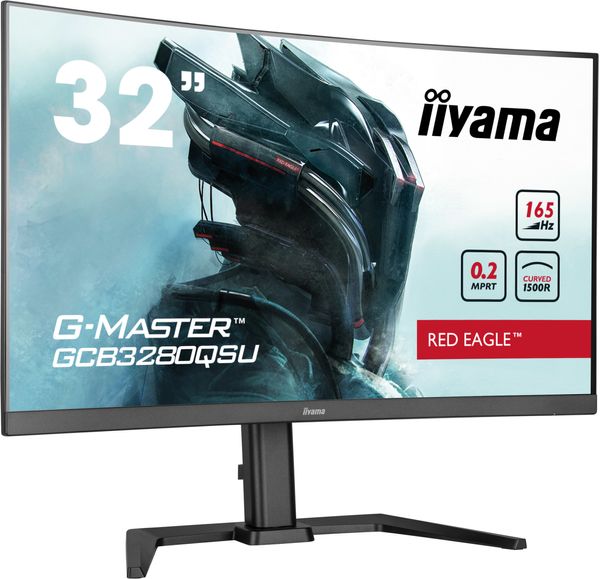 GCB3280QSU-B1 monitor iiyama 31.5p gaming curvo gcb3280qsu b1. wqhd. 165hz. 0.2ms. hdmi. usb. displayport. alt. reg alt. giro. incl