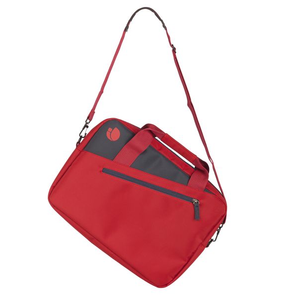 GINGERRED ngs maletin portatil 15.6p con bolsillo ext.rojo