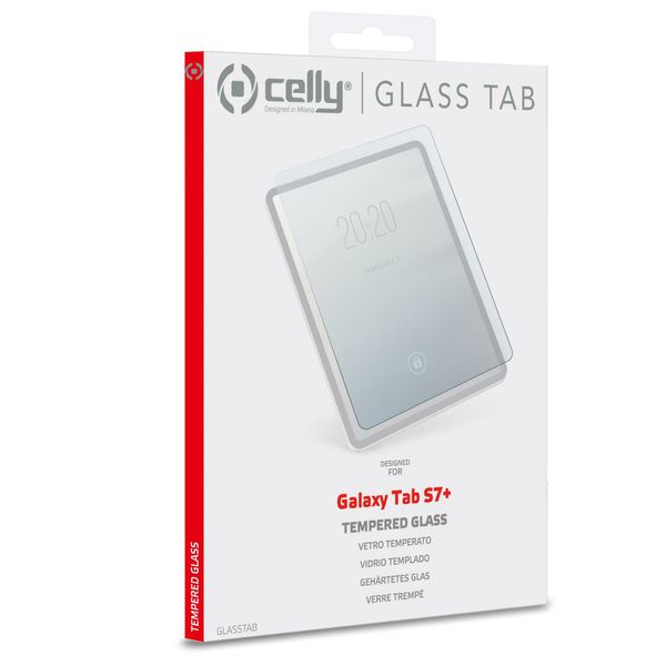 GLASSTAB05 celly protector de pantalla samsung tab s7  s7 fe s8 