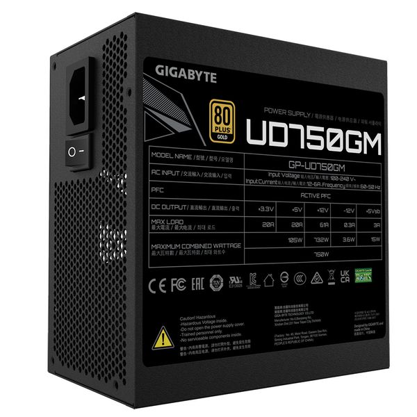 GP-UD750GM fuente alimentacion 750w gigabyte gp ud750gm 12 cm 80 plus goldfully modular