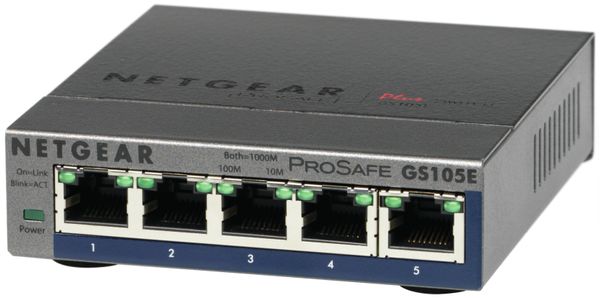GS105E-200PES 5 port prosafe plus switch