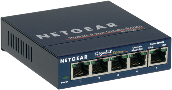 GS105GE switch 5 puertos 10 100 1000 netgear