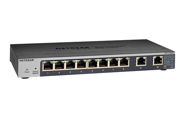 GS110EMX-100PES 8pt gige webunmanaged w-uplink switch in