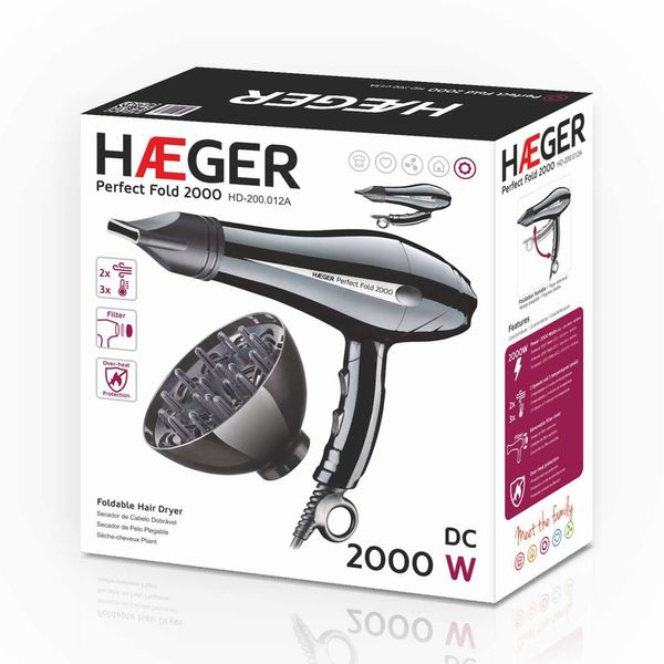 HD-200.012A haeger perfect fold 2000 secador