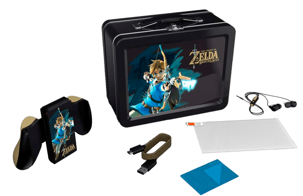 HPAPWA0038 kit de accesorios power a lunchbox kit the legend of zelda breath of the wild edicion link para switch