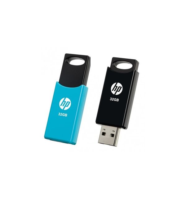 HPFD212-32-TWIN pendrive hp 32gb usb2.0 v212 twin negro azul pack 2 unidades