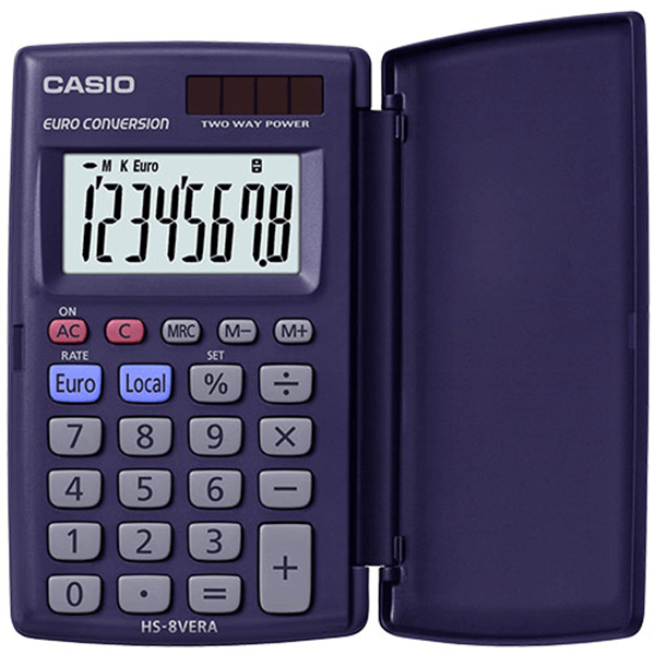 HS-8VERA calculadora de bolsillo de 8 digitos casio hs 8vera