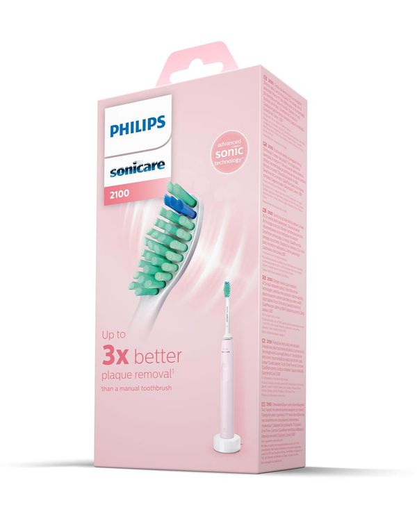 HX3651_11 cepillo dental electrico philips sonicare 2100 series color rosa recargable