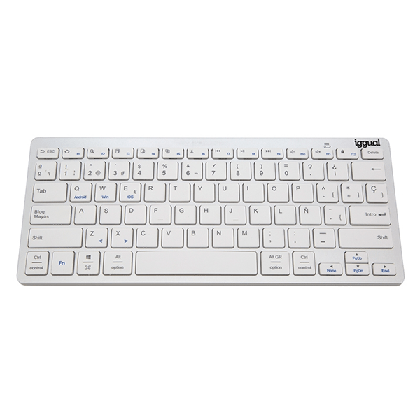 IGG316788 iggual teclado bluetooth slim tkl bt plata