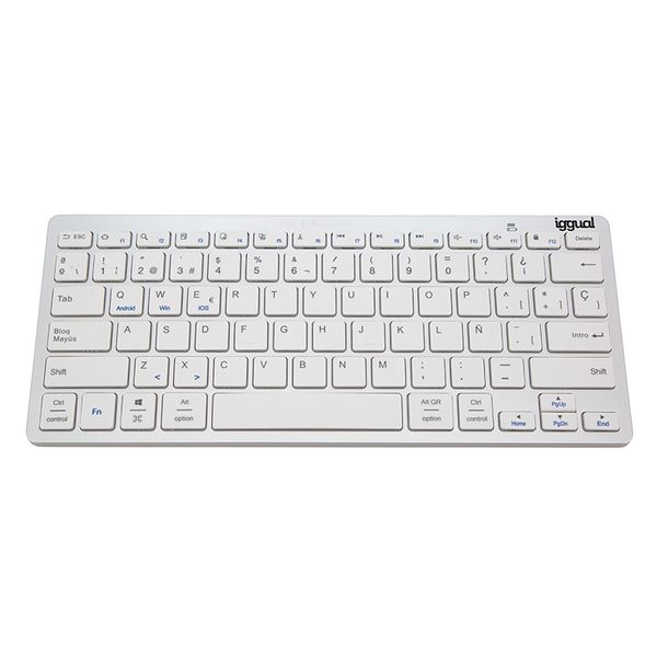 IGG316788 iggual teclado bluetooth slim tkl bt plata