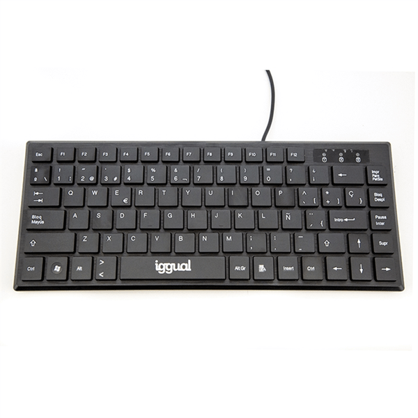 IGG317082 iggual teclado usb compacto tkl slim tkl usb negro