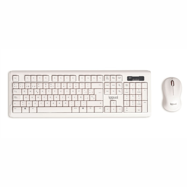 IGG318157 iggual kit teclado raton inalambrico wmk glow