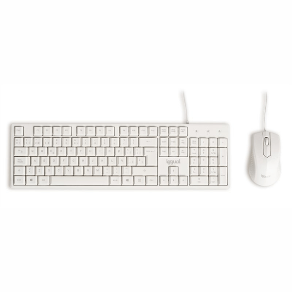 IGG318218 iggual kit teclado y raton cmk-business blanco