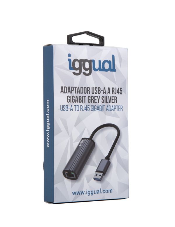 IGG318447 iggual adaptador usb a a rj45 gigabit silver