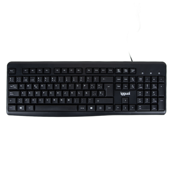 IGG318904 iggual teclado estandar ck-basic2-105t negro