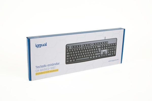 IGG318904 iggual teclado estandar ck basic2 105t negro